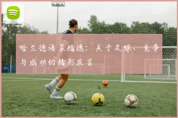 哈兰德语录精选:关于足球、竞争与成功的精彩发言